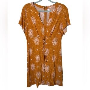 Xhilaration Large Orange Floral Dress